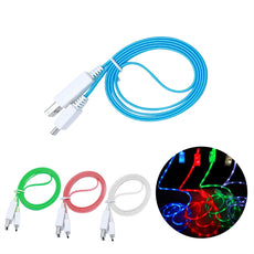 Micro USB Cable LED Luminous Data Cable Charging Cords for Android Phones