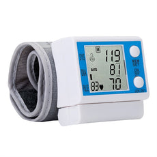 Portable LCD Display Automatic Digital Wrist Blood Pressure Monitor Pluse Measurement Battery Operated