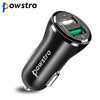 Powstro  Dual USB Quick Charge QC3.0 Car Charger 2.4A Samrt Fast Charging for Samsung Galaxy S6 HTC M9 Nexus 6 LG G4