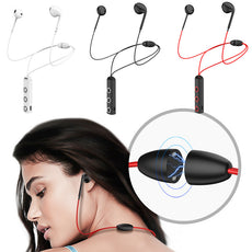 Wireless Bluetooth Headphones Neckband Runner Headset Sports Earphones Stereo In-ear Headphones Superb Sound Earphones with Microphone Sweatproof Workout Earbuds