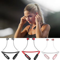 J18 Bluetooth Headset Sport Sweatproof Earbuds Wireless Bluetooth 4.1 Stereo In-ear Headphone Noise Cancellation Hands-Free Calling with Mic for Workouts Gym Running