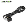 Onever USB & 3.5mm AUX Audio Dashboard Flush Mount Dash Extension Cable with Mounting Bracket Adapter for Volkswagen Toyota