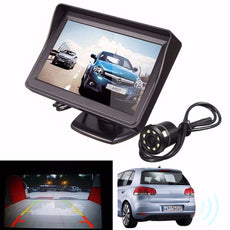 4.3 Inch TFT LCD Monitor Car Rear View System Reverse Night Vision Backup Camera Kit