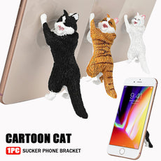 Cute Cartoon Cat Phone Sucker Bracket Simulation Animal Model Phone Bracket
