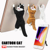 Cute Cartoon Cat Phone Sucker Bracket Simulation Animal Model Phone Bracket