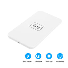 Wireless Charger Fast Charging Qi Wireless Charger Charging Pad For All Qi-Enabled Devices Without USB Cable Support For for iPhone 8/X/8Plus Samsung Note8/S8/S8+/S7 edge/S7/Note5/S6/S6 edge/S6 edge plus