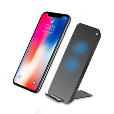 Qi 10W Wireless Power Charger Portable Fast Charging Charging Pad With A Cradle For iPhone 8/X/8Plus Samsung Note8/S8/S8+/S7 edge/S7/Note5/S6/S6 edge/S6 edge plus