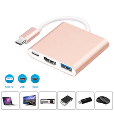Type C USB 3.1 To USB-C 1080P/4K*2K HDMI USB 3.0 Adapter For MacBook To TV/Project/Display Compatible For IOS New Macbook Pro/Huawei Matebook/Chromebook Pixel/Dell XPS13/Yoga/SAMSUNG GalaxyS8/Note8