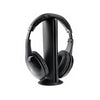 MH2001 5-in-1 Hi-Fi S-XBS Wireless Headphone with FM Radio & Wireless Monitoring for TV /PC /MP3 /CD /DVD (Black)