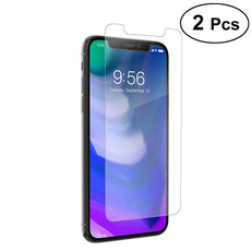 2Pcs Tempered Glass Screen Protector 9H Hardness 3D Touch HD Tempered Glass Screen Protector for Apple iPhone X