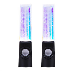 Colorful LED Dancing Water Fountain Light Show Sound Speaker for Laptops Smartphone iPhone iPad