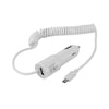 POWSTRO Mini USB Long Cable Car Charger Built In Micro USB Cable Cigarette Lighter Charger for Iphone Android Cellphone