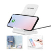 Protable Dual Coils Qi Wireless Fast Charger Stand Pad Output 9V/1.3A 10W For iPhone X/8/8 plus Samsung Galaxy S6/S7/S8/S6 edge/ S7 edge/ S8+/Note5/Note 8/ Nokie 1520/ LG G2/G3/ Nexus 5/6/7 etc