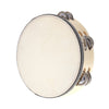 8" Double Row Tambourine Drum Bell Birch Metal Jingles Percussion Musical Educational Toy Instrument for KTV Party Kids Games
