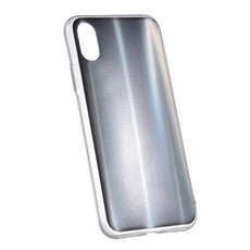 Colorful Laser Phone Case for iPhone X Bling Rainbow Protective Phone Cover Soft TPU Shell Anti-scratch Dirt-resistant