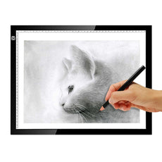 LED Light Drawing Table USB Pad A4 Copy Board Adjustable Brightness Copying Sketch Tracing Display Black