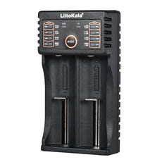 Liitokala Lii-202 Smart Battery Charger for 1.2V/3.7V/3.2V/3.85V AA/AAA 18650/18490/18350/16340/14500/10440 NiMH Lithium Rechargeable Batteries