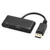 3 in 1 DisplayPort Male to HD VGA Audio Female Adaptor Converter 4K*2K Output for MacBook Samsung PC