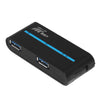 180 Degree Rotating USB 3.0 Hub Folding USB 4 Port Splitter One Drag Four USB Hub Computer Hub Plug and Play Black