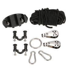 High Quality Kayak Anchor Trolley Cleat Kit Set With Well Nuts Stainless Steel Screws Rivets