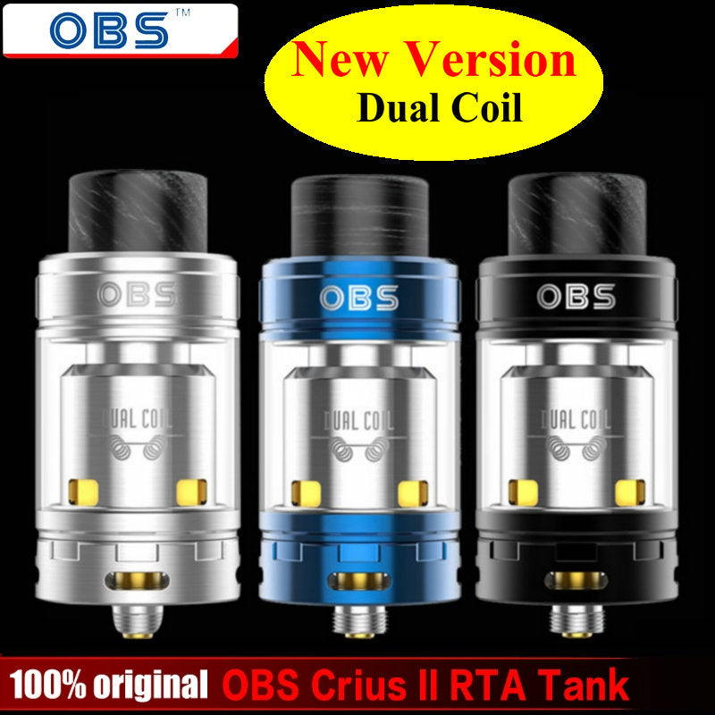 Original OBS Crius II Dual Coil RTA tank 4ML Capacity Crius 2 Atomizer ...