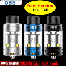 Original OBS Crius II Dual Coil RTA tank 4ML Capacity Crius 2 Atomizer Reload RTA fit for 510 Thread 18650 Battery Box Mod