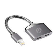 iPhone 7 Metal Splitter, Audio adapter lightning cable for Apple iphone