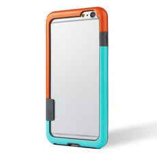 RECOBA Candy Double Color Phone Case Border Hard PC Soft TPU Case For