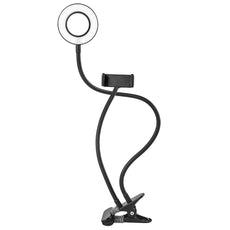 Selfie Ring Light with Phone Holder Fill Light 3 Light Mode 10 Level Brightness for Live Stream