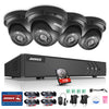 8CH 960P Night VIision Indoor Outdoor Security Cameras System with 5-in-1 DVR