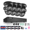 8CH 960P Night VIision Indoor Outdoor Security Cameras System with 5-in-1 DVR