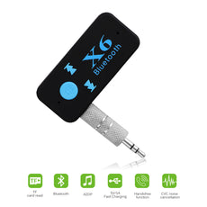 Universal 3.5mm Bluetooth 4.1 Receiver Music Audio Receiver Adapter Rechargeable Hands-free Car Kit AUX A2DP Streaming Kit With TF Card Slot for Speaker Headphone Car Stereo