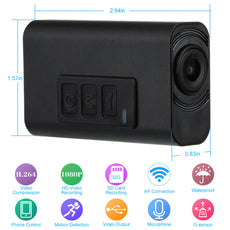 H.264 1080P Waterproof Wireless WiFi Camera Support SD Card Recording Android/iOS Control CCTV Security