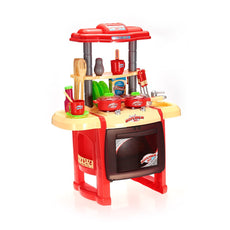 Kids Kitchen Toys Set Play House Tableware Table Kitchenware Cooking Tool Family Game Educational Equipment Baby Gift