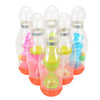 Kids Deluxe Bowling Ball Game Toy Set (6 Pins + 2 Balls) with Light Children Game Toy
