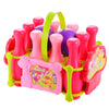 Kids Bowling Ball Game Set (10 Pins + 2 Balls) and Assembly Bowing House - Pink Green