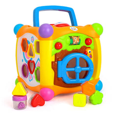 Multifunction Magic Cube Game Box Blocks Toy Learning Educational Toys with Music and Light