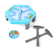 Interactive Table Desktop Game Breaking Ice Cube Block Pounding Save Penguin Puzzle Toys