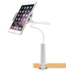 UNHO Flexible Desk Table 360 Degrees Rotating Desktop Stand Lazy Bed Gooseneck Tablet Holder Mount Compatible with 4-11 inch iPhone, iPad Mini, iPad Air/pro Samsung S7, Samsung Tablets ,Note7 White