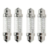 4x Super White 42mm 6-SMD LED 212-2 578 6429 Festoon Dome Interior Light Bulb