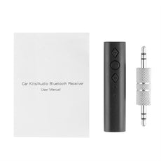 Universal 3.5mm Car Kit Bluetooth 4.1 Receiver Music Audio Receiver Adapter Auto AUX Streaming A2DP Kit for Speaker Headphone Car Stereo Support Music Control Answer/End Call