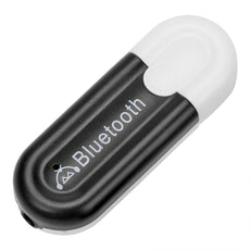 Mini Style 2 in 1 3.5mm & USB Car Kit Bluetooth Receiver Dual Output Music Audio Receiver Adapter AUX Streaming A2DP Kit with Mic for Speaker Headphone Car Stereo