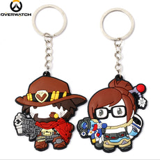 animefuns Game Overwatch Heroes Jesse Mccree Mei Silica Keychain