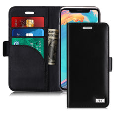 iPhone X Case, iPhone X Wallet Case, FYY [Genuine Leather] 100% Handmade [RFID Blocking] Wallet Case with [Kickstand Function] for iPhone X (2017)