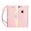 iPhone 6S Case, iPhone 6 Case, FYY [Makeup Mirror] Premium PU Leather iPhone 6S/6 Wallet Case with Cosmetic Mirror and Bow-knot Strap