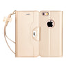 iPhone 6S Case, iPhone 6 Case, FYY [Makeup Mirror] Premium PU Leather iPhone 6S/6 Wallet Case with Cosmetic Mirror and Bow-knot Strap