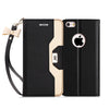iPhone 6S Case, iPhone 6 Case, FYY [Makeup Mirror] Premium PU Leather iPhone 6S/6 Wallet Case with Cosmetic Mirror and Bow-knot Strap