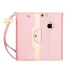 iPhone 6S Plus Case, FYY Premium PU Leather Wallet Case with Cosmetic Mirror and Bow-knot Strap for iPhone 6S Plus/6 Plus