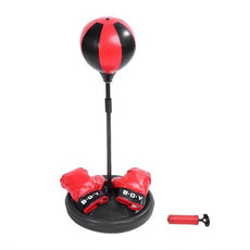 Fitness Punching Bag,Children Kids Boxing Stand Speed Punching Ball Freestanding Punching Bag Adjustable Height Speed Boxing Sports Set Fighting Game With Gloves