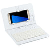 General Wired Keyboard Flip Holster Case For Andriod Mobile Phone 4.2''-6.8''